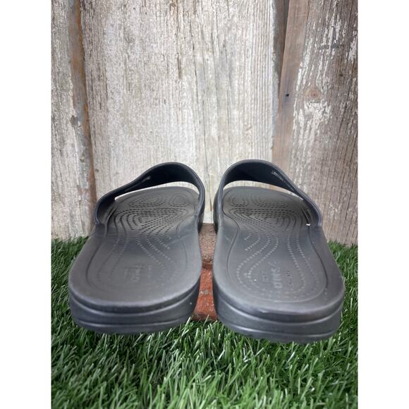 CROCS Black Slides Women's 8 - Picture 5 of 6